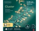 Lumineo LED-Lichterkette CLUSTER 1128 LED Soft Gold 10,5 m Bild 2