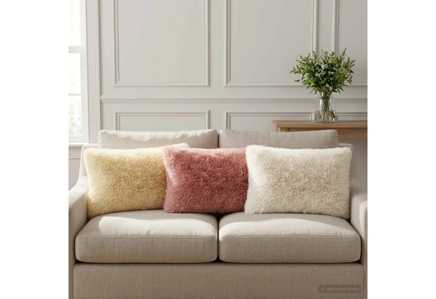 vidaXL Kissenbezug 2er Set Rosa PV-Fleece 40x60 cm