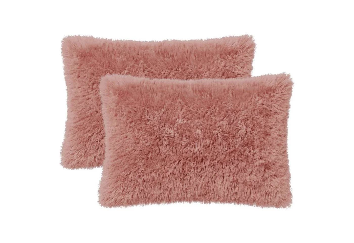 vidaXL Kissenbezug 2er Set Rosa PV-Fleece 40x60 cm - Bild 2