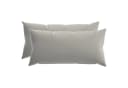 vidaXL Kissenbezug 2er-Pack Grau 40x80 cm Polyester Bild 2