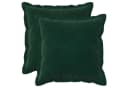 vidaXL Kissenbezug 2er Set Samt Dunkelgrün 40x40 cm Bild 2