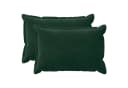 vidaXL Kissenbezug 2er Set Dunkelgrün Samt 50x80 cm Bild 2