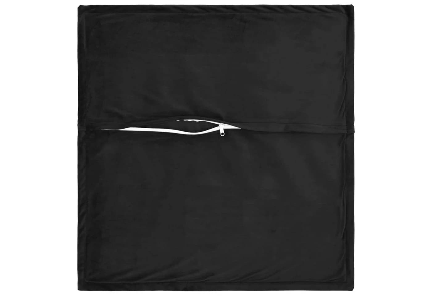 vidaXL Kissenbezug Schwarz Samt 80x80 cm 2er Pack - Bild 4