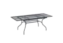 vidaXL Ausziehbarer Gartentisch Mesh Anthrazit Stahl Bild 2