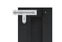 vidaXL Gartentor 100x80 cm WPC Aluminium Schwarz Bild 3