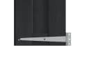 vidaXL Gartentor 100x80 cm WPC Aluminium Schwarz Bild 4