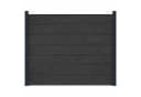 vidaXL Gartenzaun WPC Aluminium Schwarz 180x146 cm Bild 3