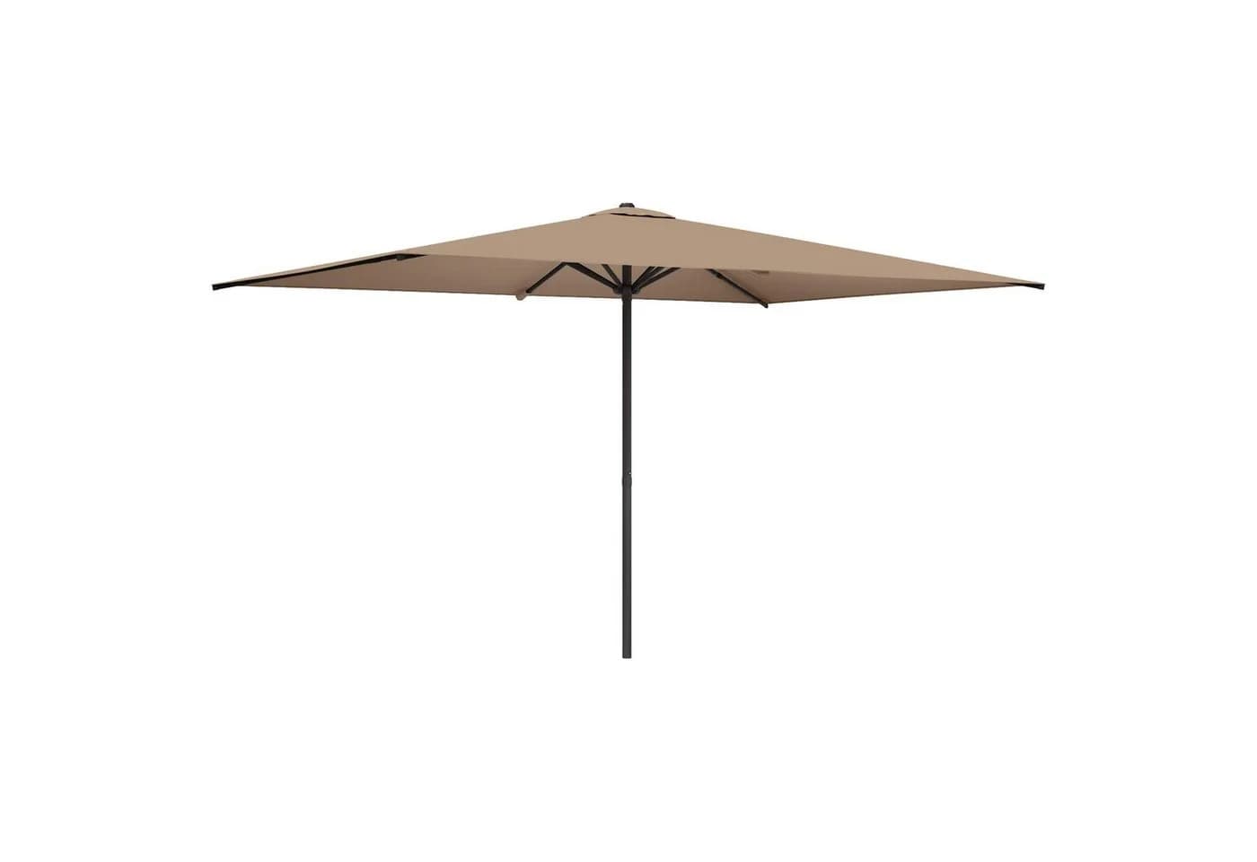 vidaXL Gartensonnenschirm Rechteckig Taupe Polyester UV-Schutz - Bild 2