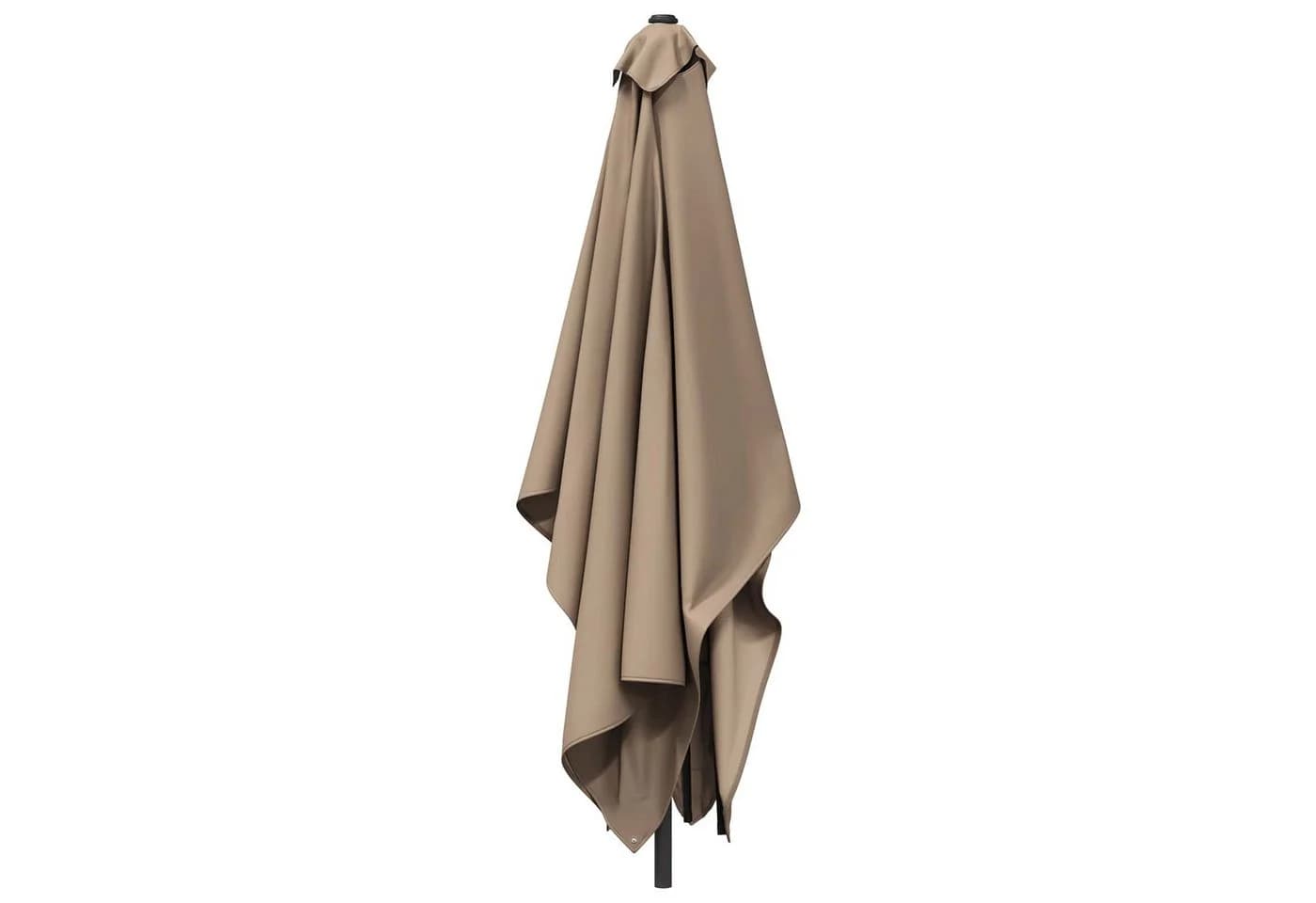 vidaXL Gartensonnenschirm Rechteckig Taupe Polyester UV-Schutz - Bild 3