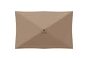 vidaXL Gartensonnenschirm Rechteckig Taupe Polyester UV-Schutz Bild 4