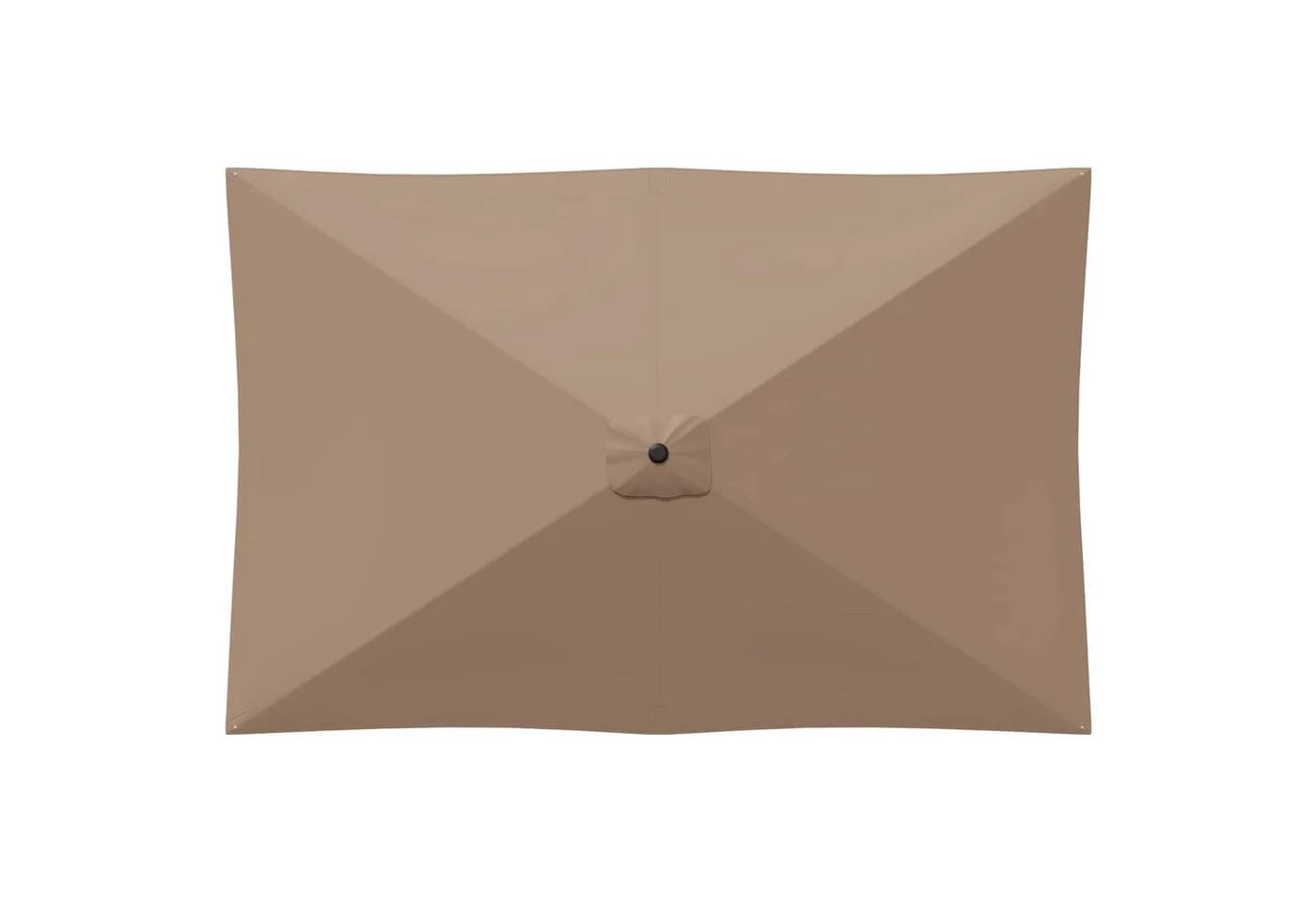 vidaXL Gartensonnenschirm Rechteckig Taupe Polyester UV-Schutz - Bild 4
