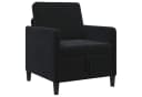 vidaXL 1-Sitzer Sofa Schwarz mit Stauraum und abnehmbarem Bezug Bild 2