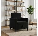 vidaXL 1-Sitzer Sofa Schwarz mit Stauraum und abnehmbarem Bezug Bild 3