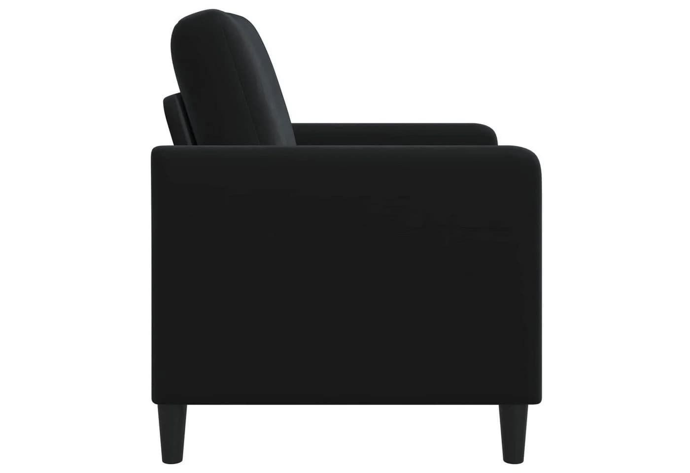 vidaXL 1-Sitzer Sofa Schwarz mit Stauraum und abnehmbarem Bezug - Bild 5