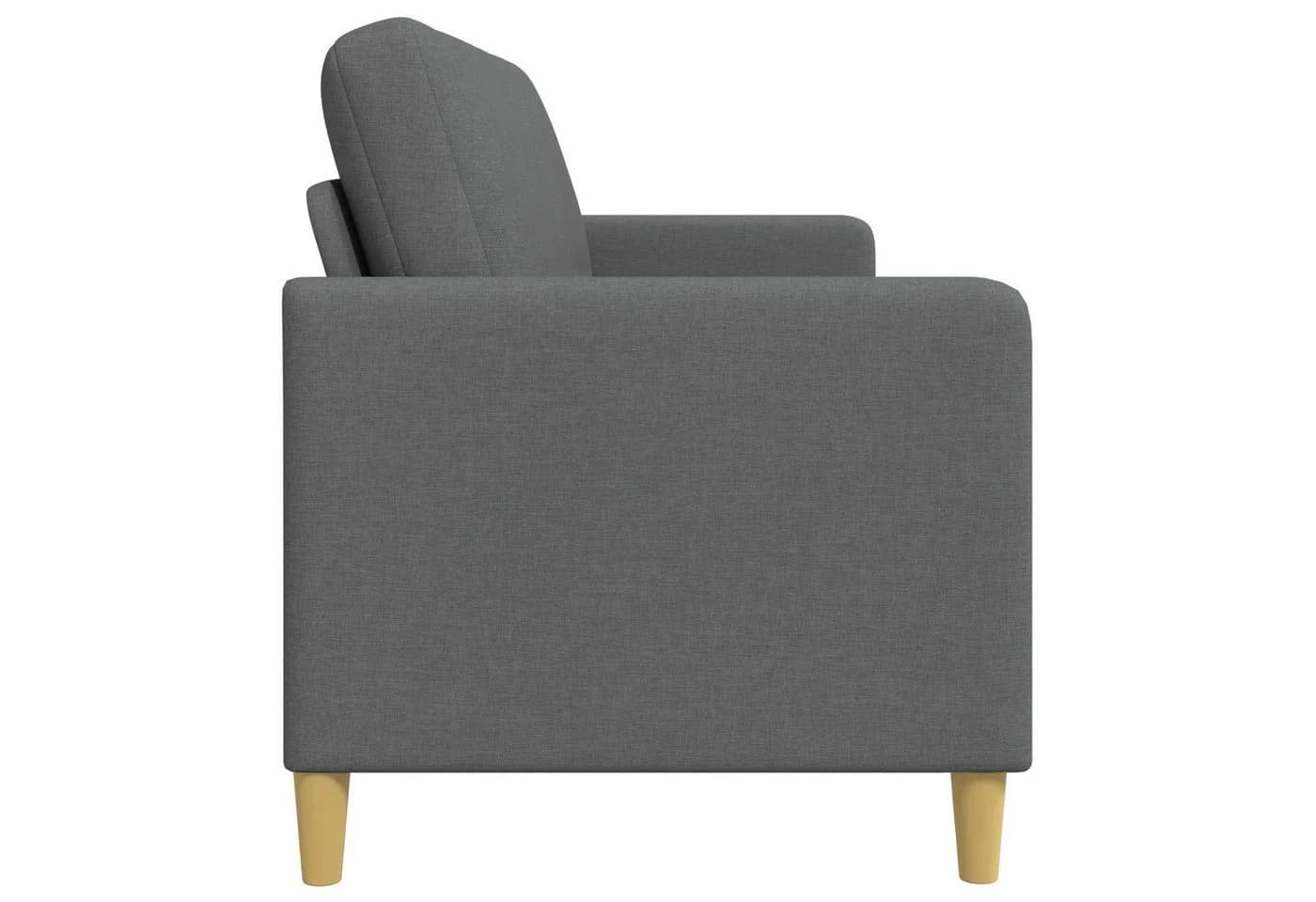 vidaXL 2-Sitzer Sofa mit Stauraum Dunkelgrau Polyester - Bild 5