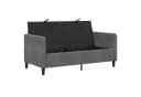 vidaXL 2-Sitzer Sofa mit Stauraum Dunkelgrau Polyester Bild 4