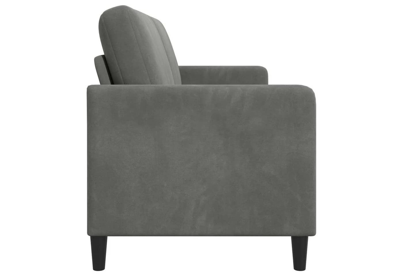 vidaXL 2-Sitzer Sofa mit Stauraum Dunkelgrau Polyester - Bild 5