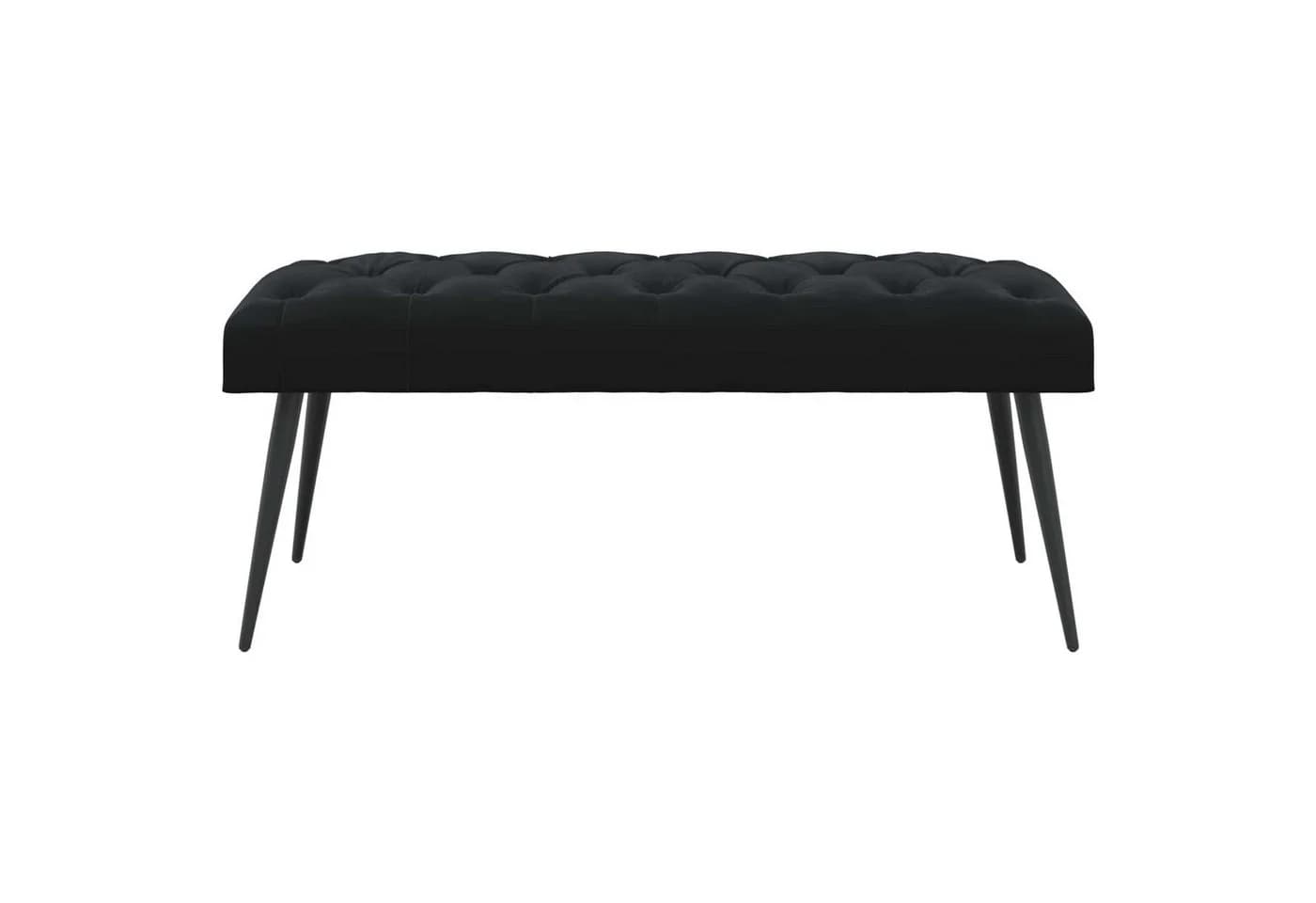 vidaXL Sitzbank Schwarz Samt Knopfheftung - Bild 5