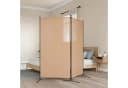 vidaXL Raumteiler Beige Klappbar Stoff Metall Bild 1