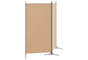 vidaXL Raumteiler Beige Klappbar Stoff Metall Bild 3