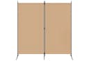 vidaXL Raumteiler Beige Klappbar Stoff Metall Bild 4