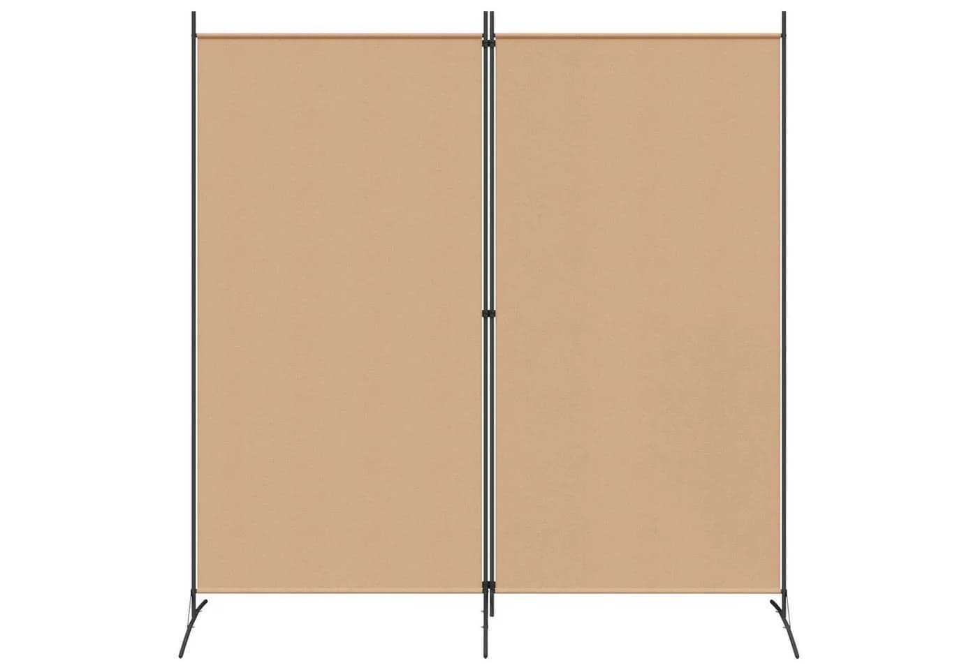 vidaXL Raumteiler Beige Klappbar Stoff Metall - Bild 4
