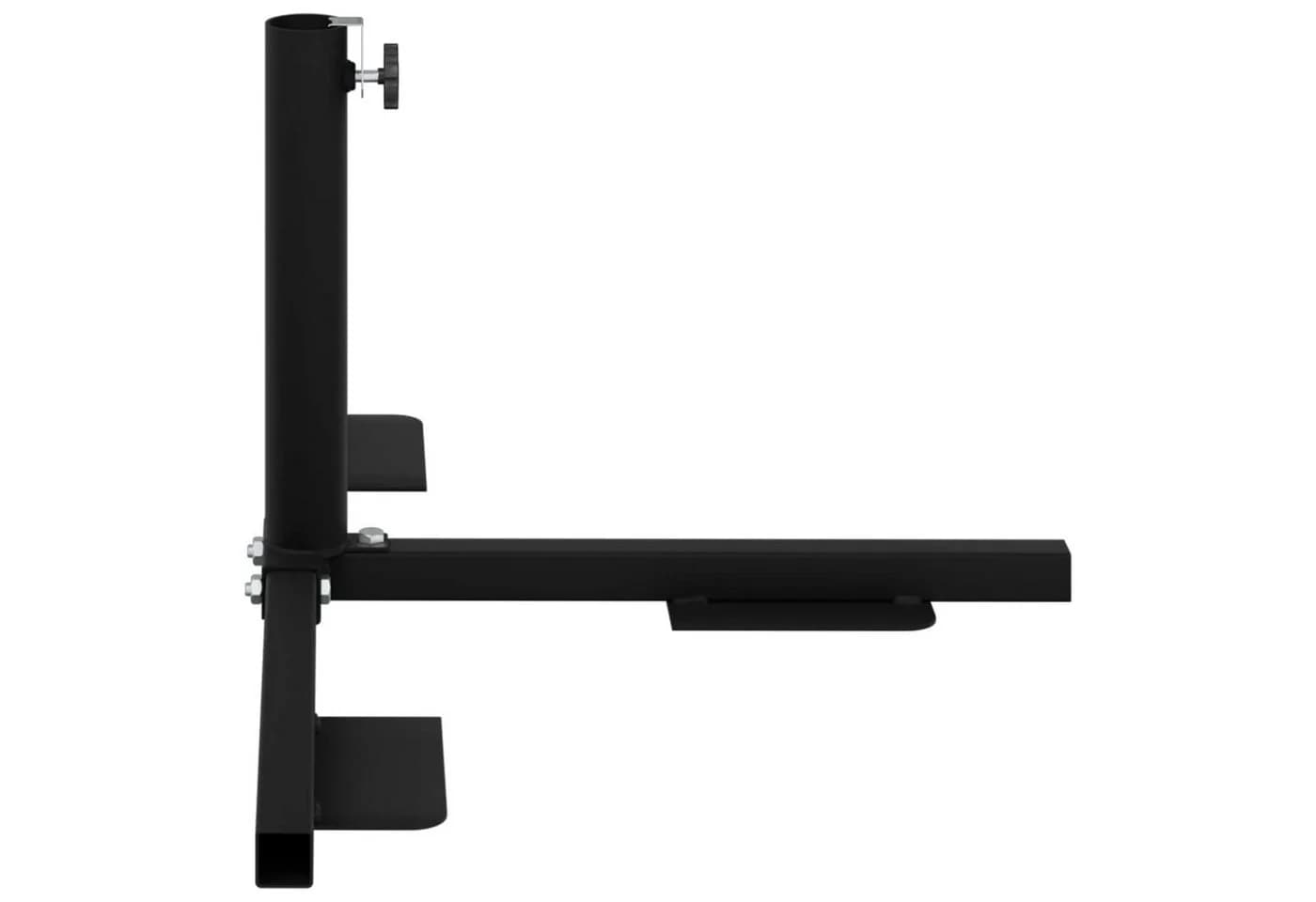 vidaXL Schirmhalter Halb Schwarz Stahl für 32-38 mm - Bild 5