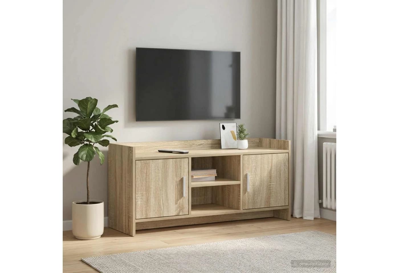 vidaXL TV-Schrank Sonoma-Eiche Holzwerkstoff Modern