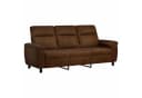 vidaXL 3-Sitzer Sofa Braun Kunstwildleder Metallrahmen Bild 2