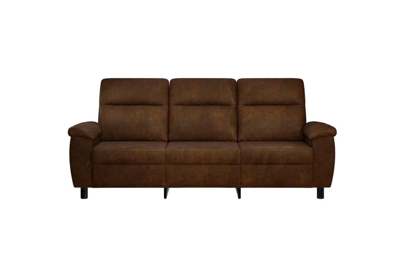 vidaXL 3-Sitzer Sofa Braun Kunstwildleder Metallrahmen - Bild 3