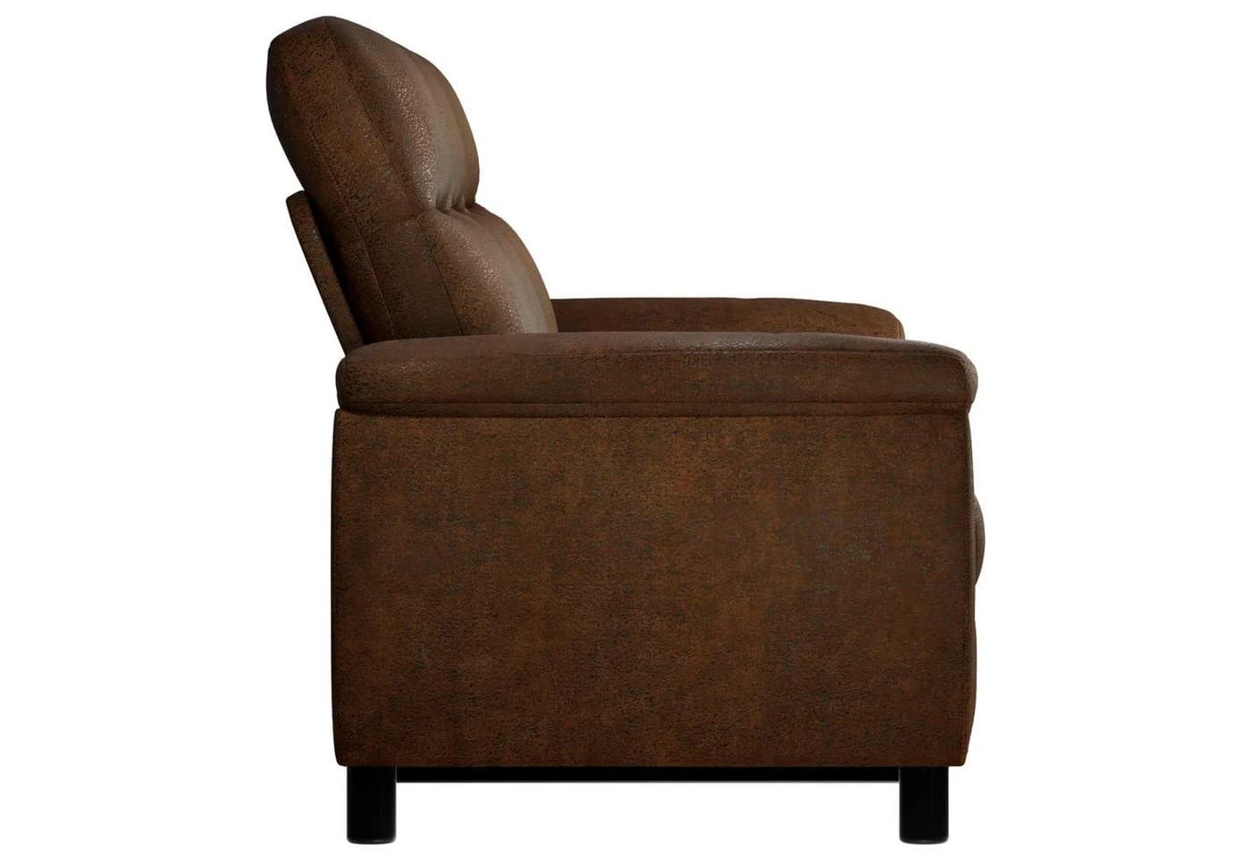 vidaXL 3-Sitzer Sofa Braun Kunstwildleder Metallrahmen - Bild 4
