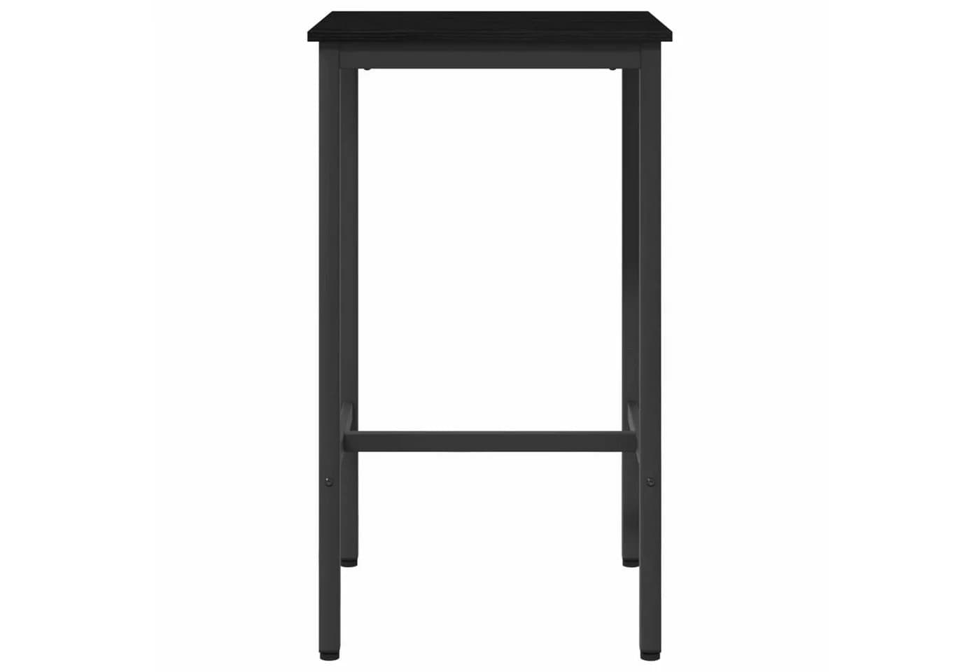 vidaXL Bartisch Schwarz Eichen-Optik Holzwerkstoff Stahlrahmen - Bild 3