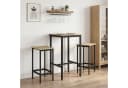 vidaXL Bartisch 52x52x90 cm Holzwerkstoff Sonoma-Eiche Schwarz Bild 1