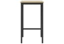 vidaXL Bartisch 52x52x90 cm Holzwerkstoff Sonoma-Eiche Schwarz Bild 4
