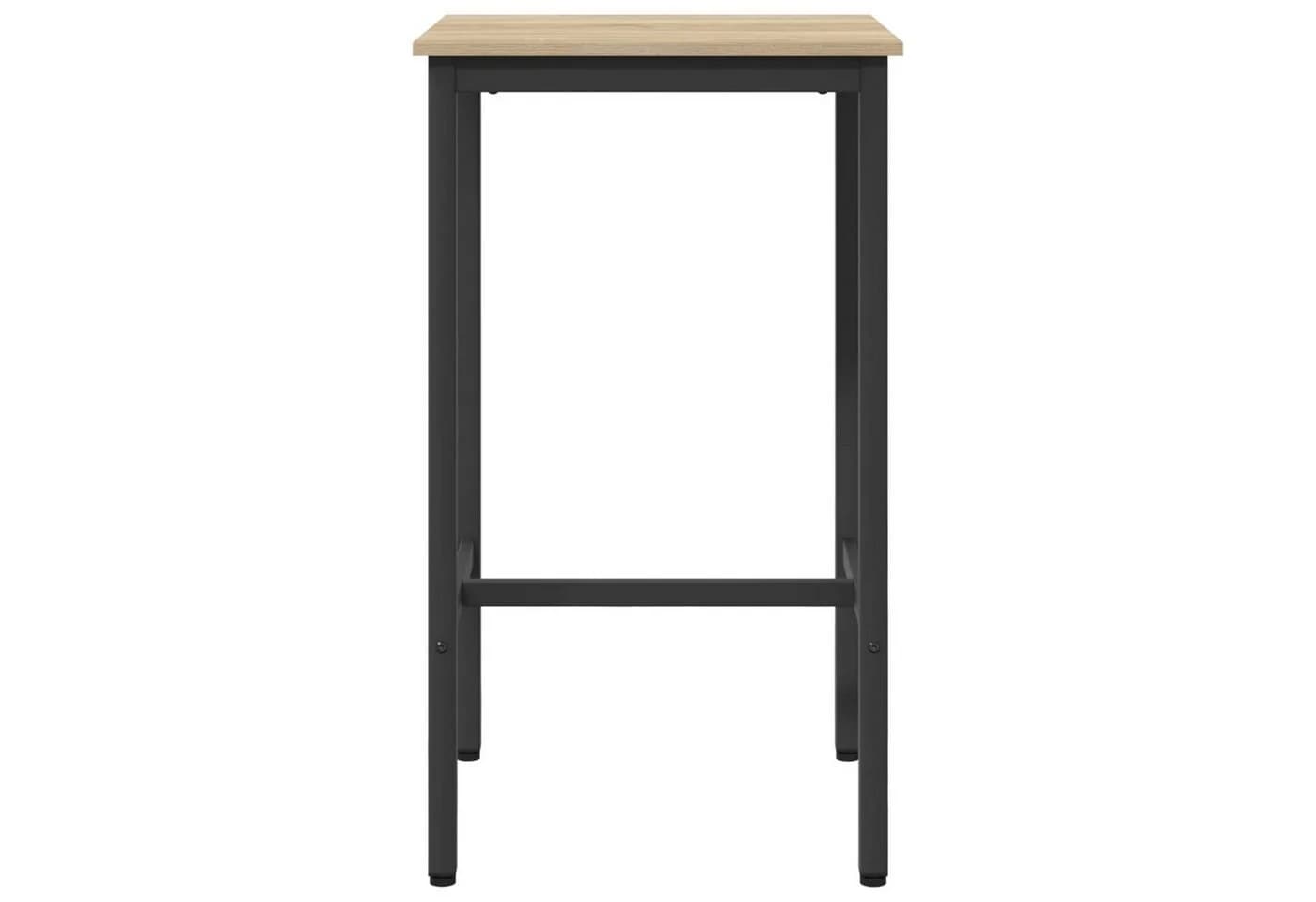 vidaXL Bartisch 52x52x90 cm Holzwerkstoff Sonoma-Eiche Schwarz - Bild 4