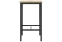 vidaXL Bartisch 52x52x90 cm Holzwerkstoff Sonoma-Eiche Schwarz Bild 5