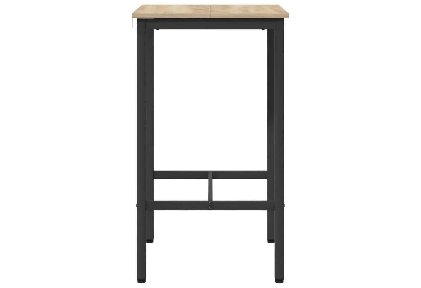 vidaXL Bartisch 52x52x90 cm Holzwerkstoff Sonoma-Eiche Schwarz - Bild 5