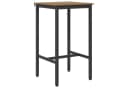 vidaXL Bartisch 52x52x110 cm Holzwerkstoff Artisan-Eiche Schwarz Bild 2