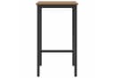 vidaXL Bartisch 52x52x110 cm Holzwerkstoff Artisan-Eiche Schwarz Bild 3