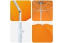 vidaXL Garten-Sonnenschirm Orange 207 cm Polyester Stahl Bild 4