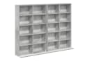 vidaXL Schranksystem CD Regal 2 Stk. Betongrau Holzwerkstoff Bild 2