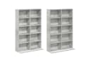 vidaXL Schranksystem CD Regal 2 Stk. Betongrau Holzwerkstoff Bild 5