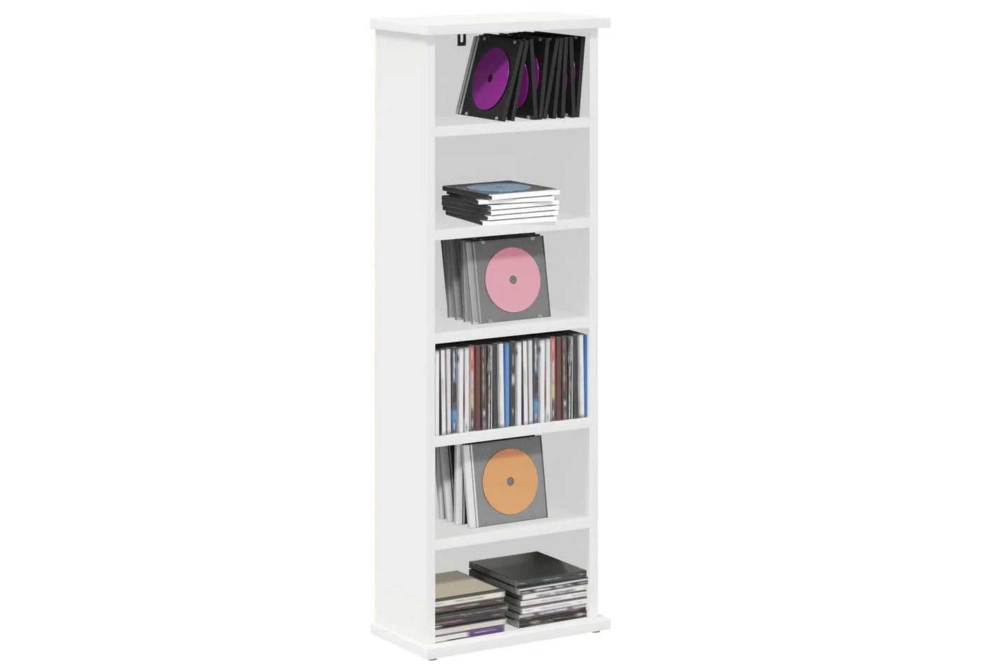 vidaXL CD Regal Weiß Holzwerkstoff Schranksystem - Bild 3