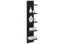 vidaXL Wandregal Schwarz Eichen-Optik Modernes Holzwerkstoff Regal Bild 3