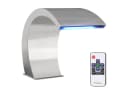 vidaXL Wasserfall Poolbrunnen Silber Edelstahl Bild 2