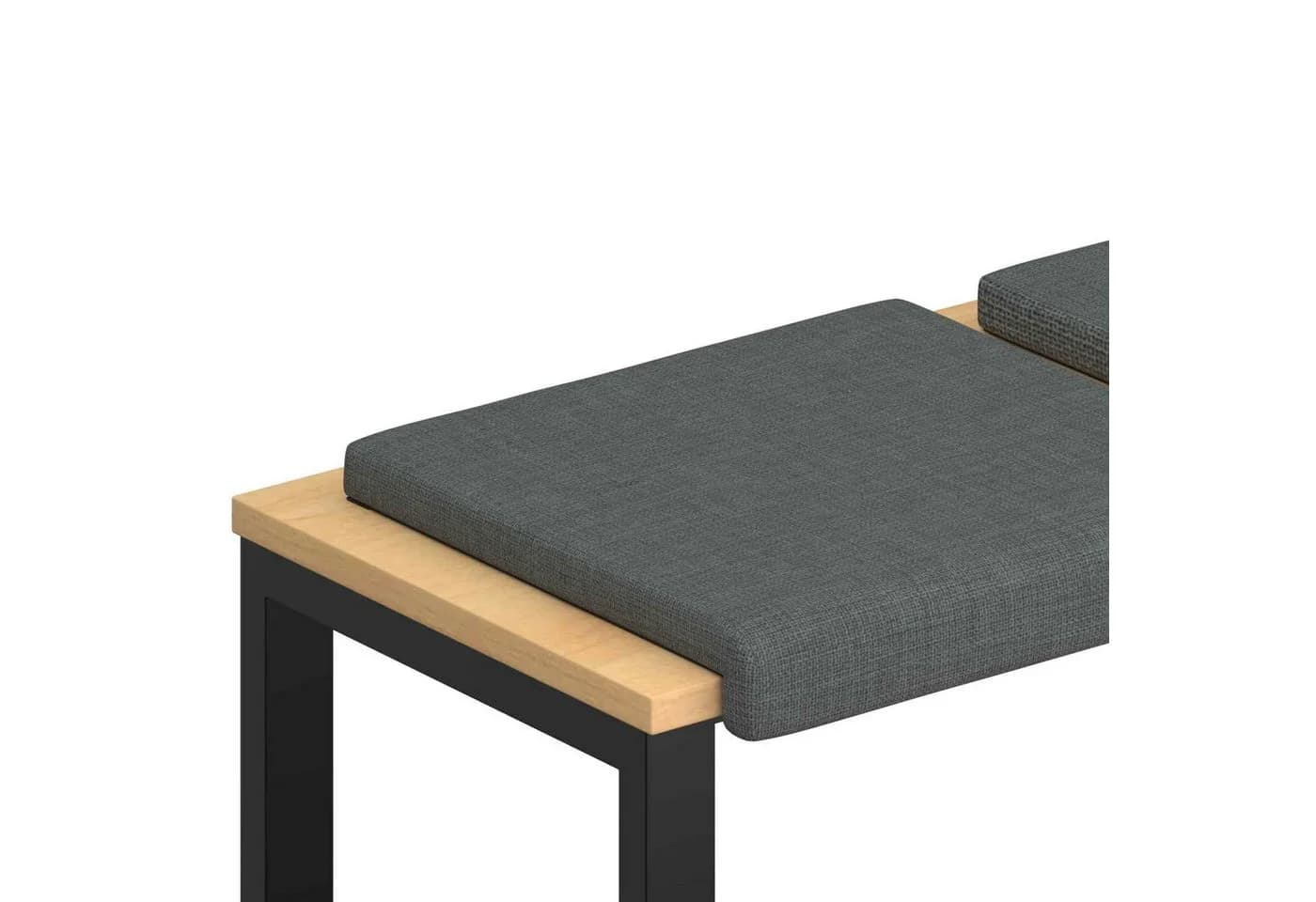 vidaXL Sitzauflage Bankkissen 4er Set Dunkelgrau - Bild 2