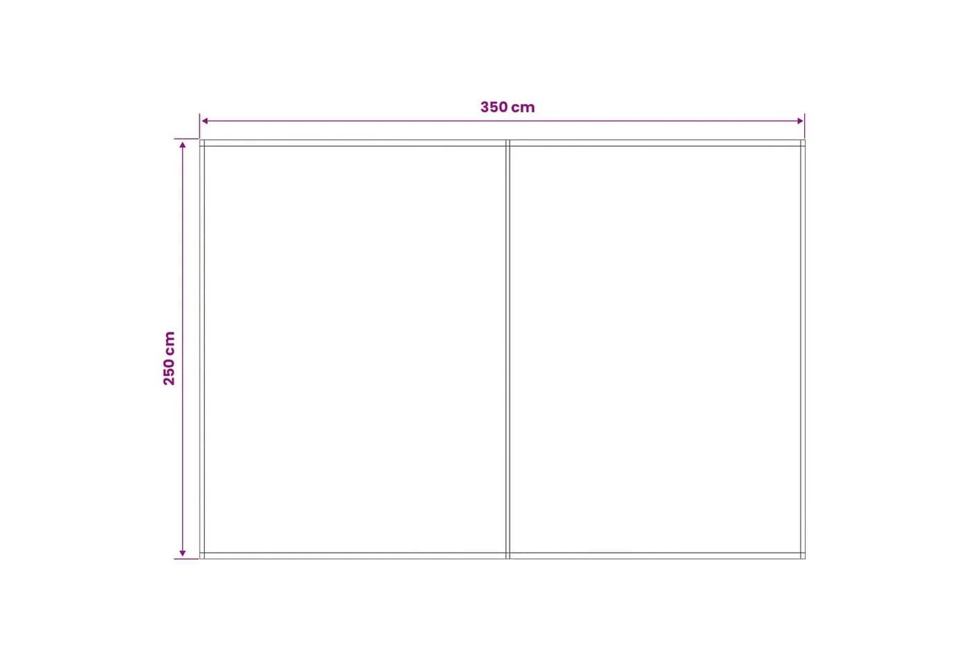 vidaXL Markisenersatzstoff Anthrazit 350x250 cm Polyester - Bild 3