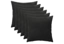 vidaXL Zierkissen-Set 6 Stk. Schwarz Samt 35x35 cm Bild 2