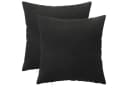 vidaXL Zierkissen Schwarz Samt 50x50 cm 2er Set Bild 2