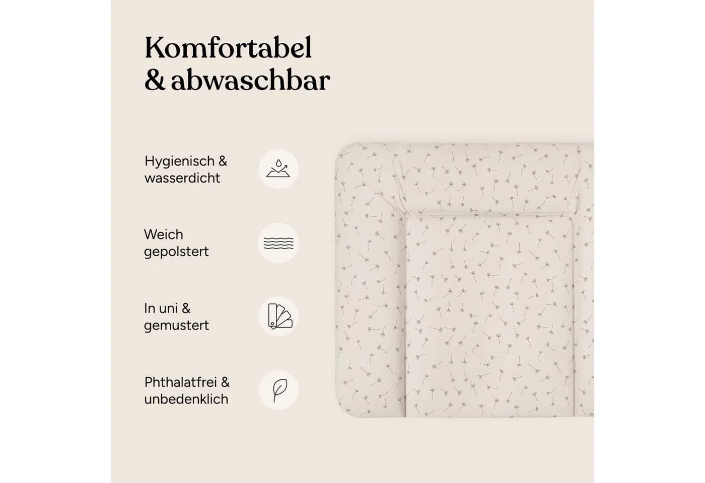 Ehrenkind Wickelauflage abwaschbar Beige - Bild 3